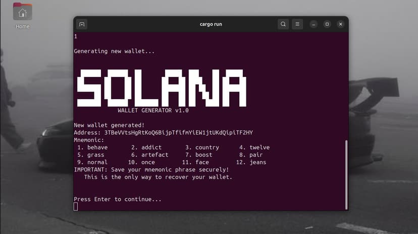 Terminal Wallet